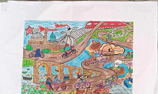 Avrupa Bisiklet Başkenti Konya Resim Yarışması Sonuçlandı