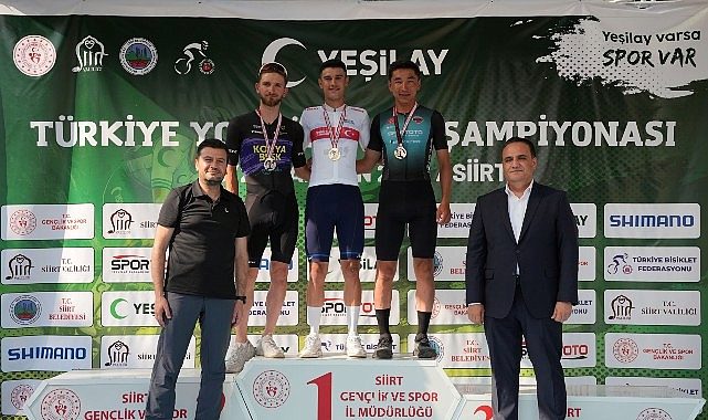 Yeşilay Türkiye Yol Bisikleti Şampiyonası sona erdi Türkiye Şampiyonları Siirt'te belli oldu