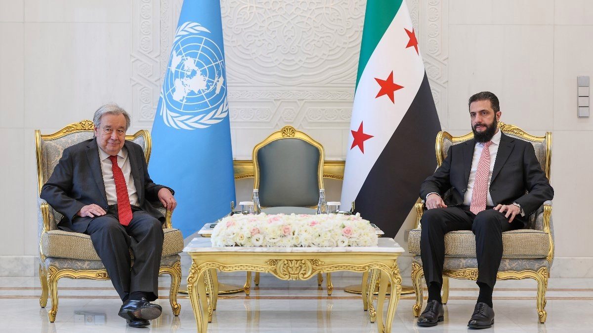 Ahmed Şara, BM Genel Sekreteri Guterres ile görüştü