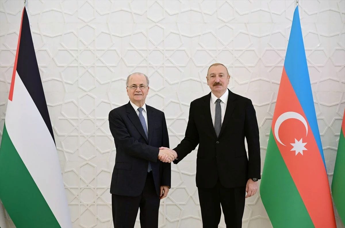 Azerbaycan Cumhurbaşkanı Aliyev, Filistin Başbakanı Mustafa'yı kabul etti