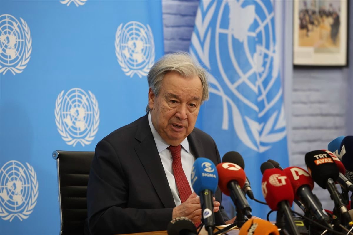 BM Genel Sekreteri Guterres, ara bölgede basın toplantısı düzenledi: