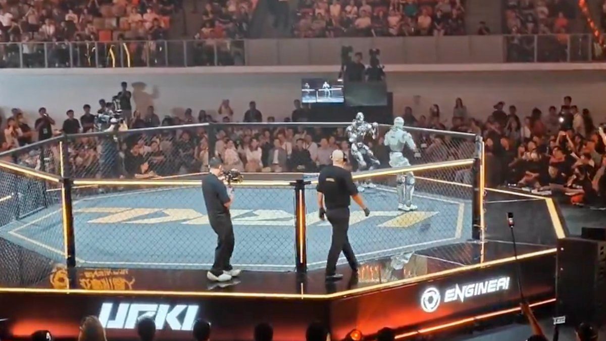 Çin'de dünyanın ilk robot MMA dövüşü düzenlendi