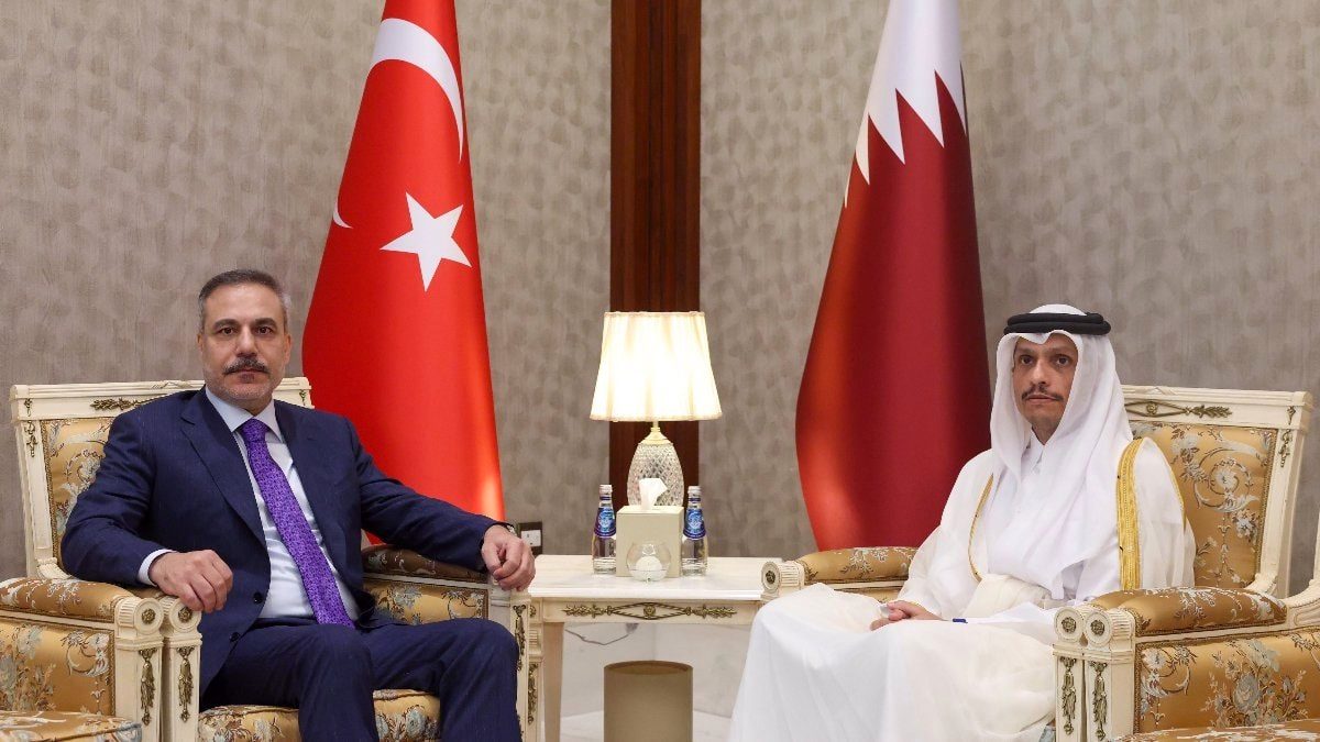 Hakan Fidan, Katarlı mevkidaşı ile bir araya geldi