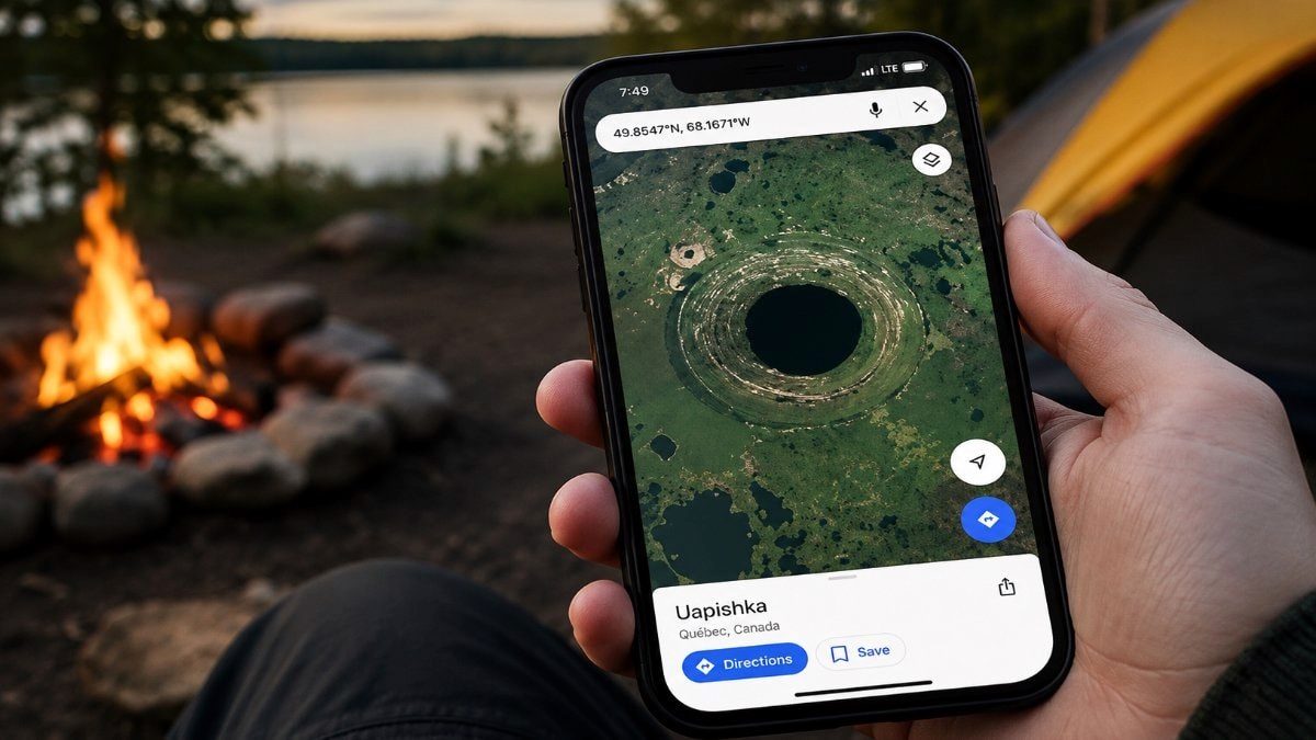 Kamp yeri ararken keşfetti: Google Maps'teki halka dikkatini çekti