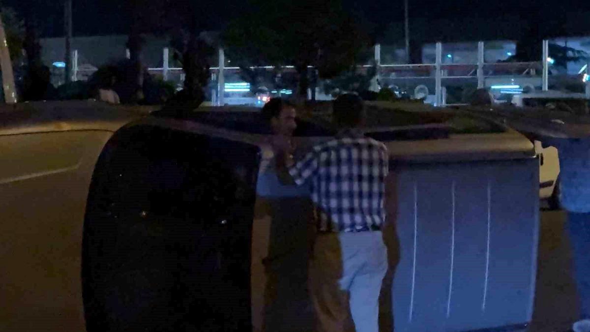 Kaza yaptığı aracıyla gitmek istedi, ekiplere zor anlar yaşattı