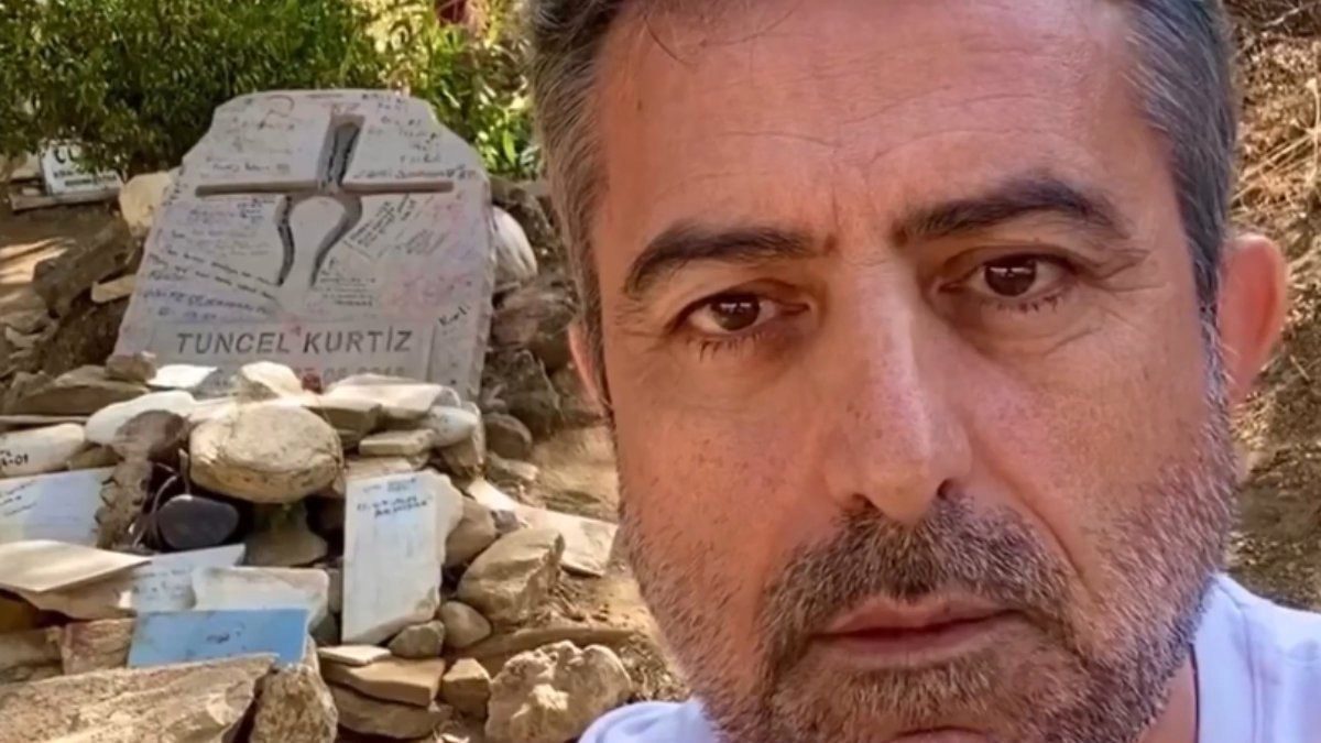 Tuncel Kurtiz'in mezarını ziyaret eden Nail Kırmızıgül isyan etti