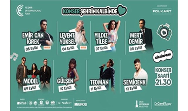 İEF'de Çim Konserleri rüzgarı esecek