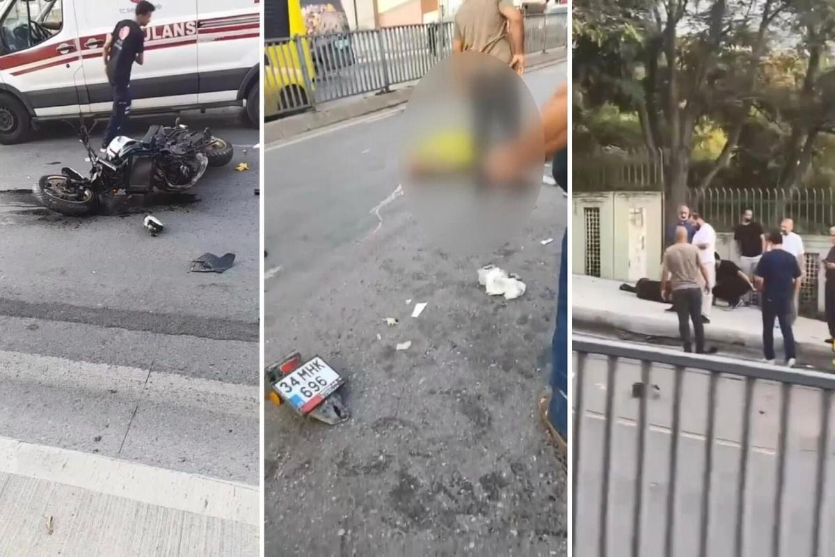 İki motosikletli feci şekilde çarpıştı! Korkunç kazada bir kişi hayatını akybetti