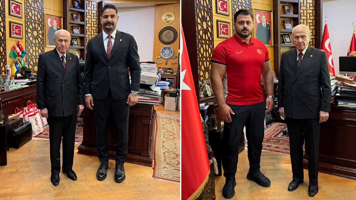 Taha Akgül ve Rıza Kayaalp, MHP Genel Başkanı Bahçeli'yi ziyaret etti