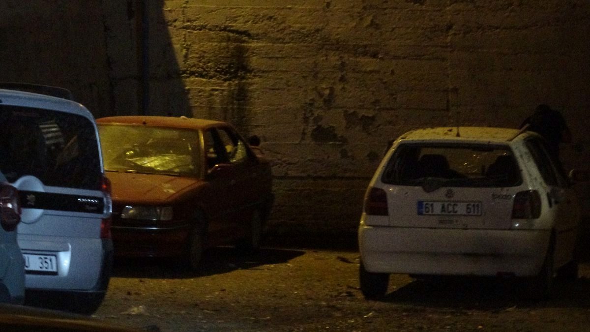 Trabzon'da Emniyet Bahçesine Hava Aracı Düştü
