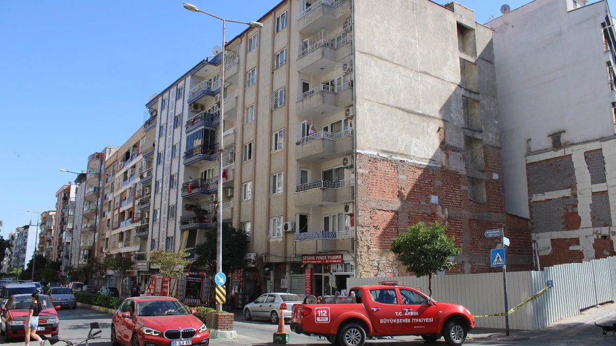 Aydın'da doğalgaz kaçağı nedeniyle 6 katlı bina tahliye edildi