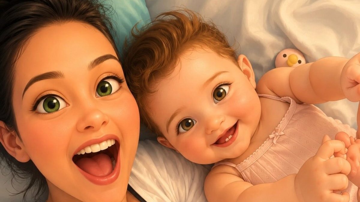 İrem Helvacıoğlu yeni paylaşım! Kızıyla kendi çocukluk fotoğrafını birleştirdi