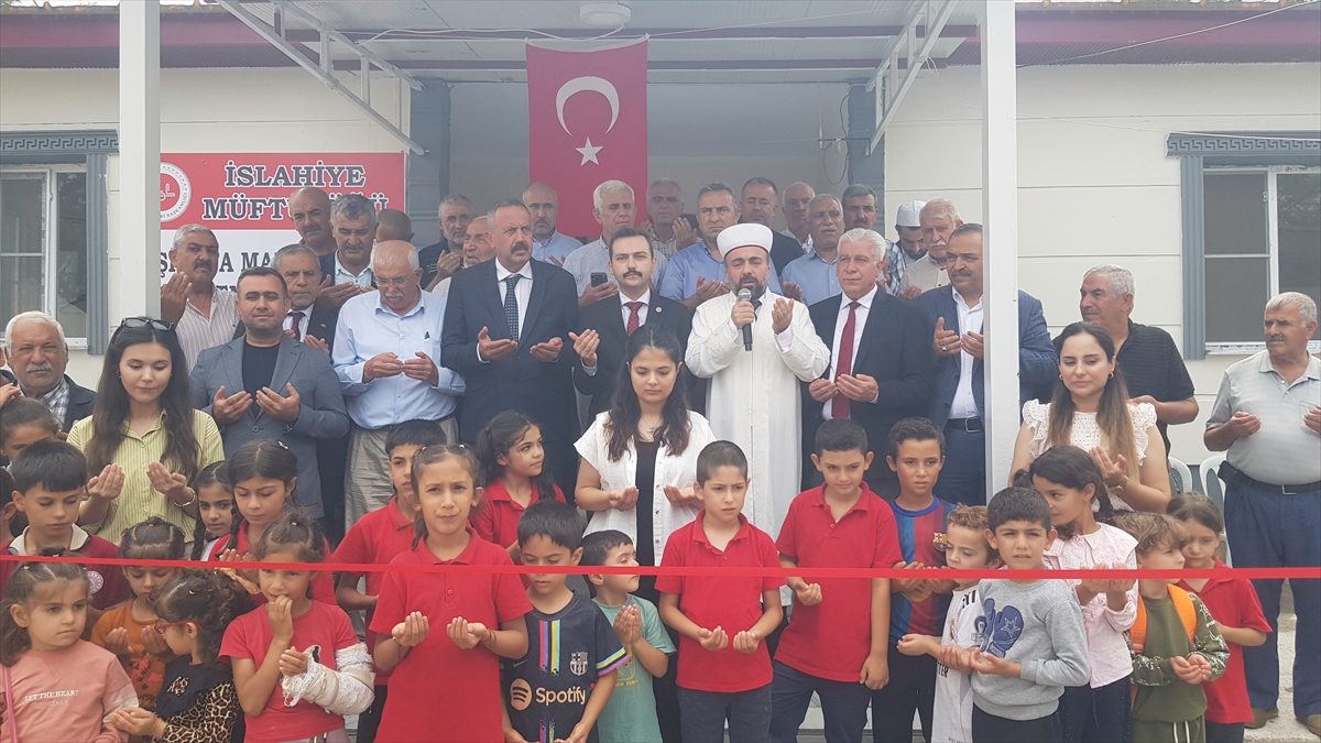 İslahiye'de depremde hasar gören Hacı Fatma Köse Camisi 31. cami ibadete açıldı
