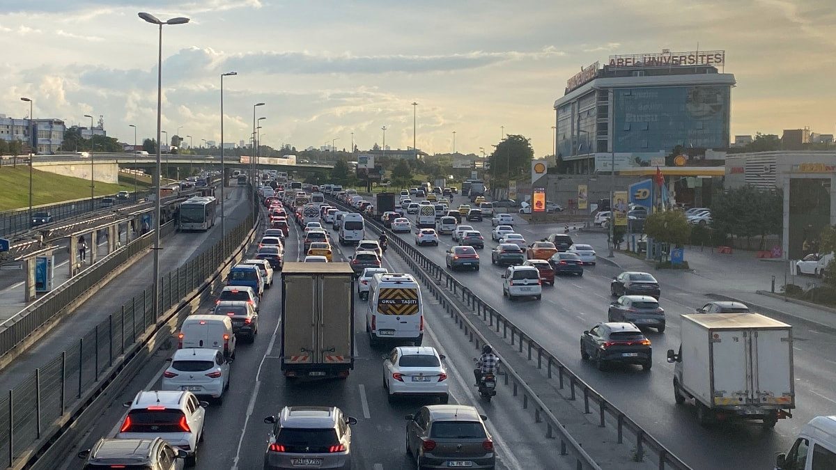 İstanbul'da trafik yoğunluğu